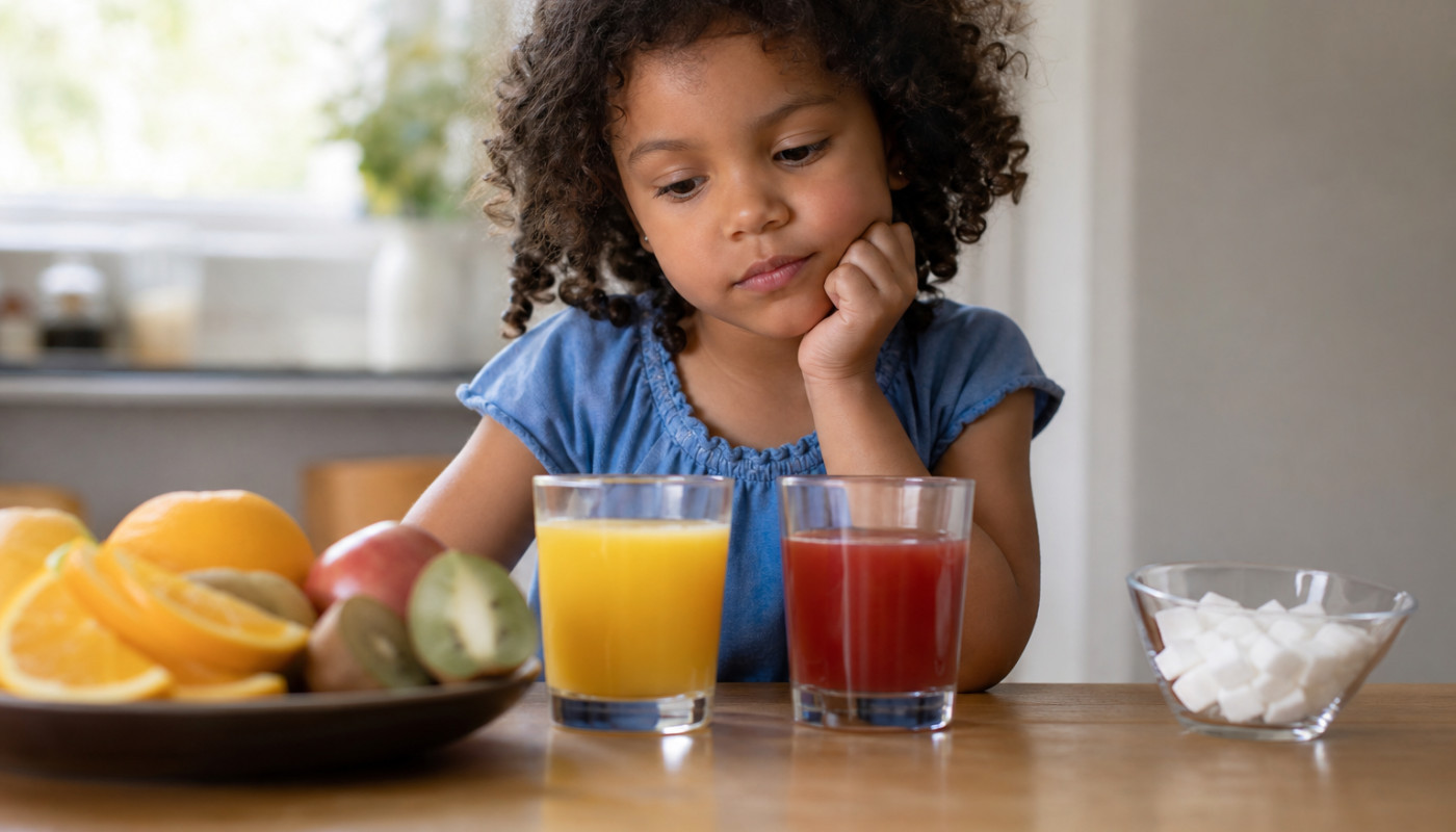 Impact des sucres naturels vs. ajoutés dans les jus pour enfants